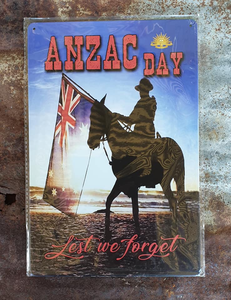 Anzac Day Tin Sign