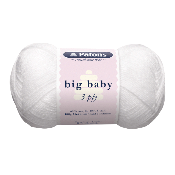 Patons Big Baby 3 Ply (5 Colours Available)