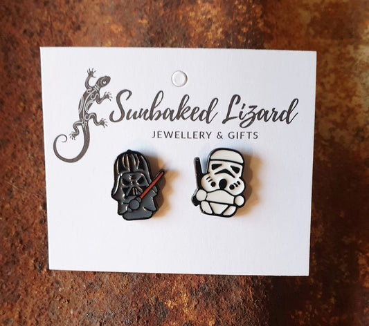 Darth Vader and Storm Trooper Studs