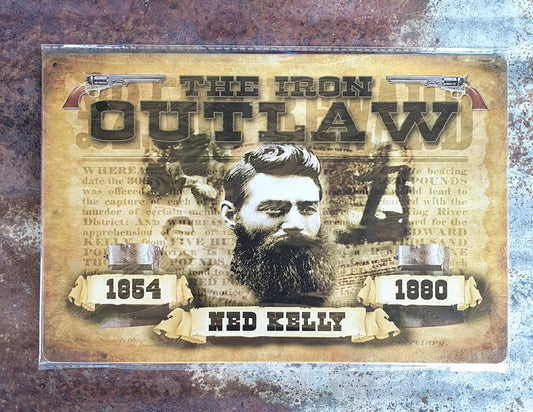 Ned Kelly-Iron Outlaw Tin Sign