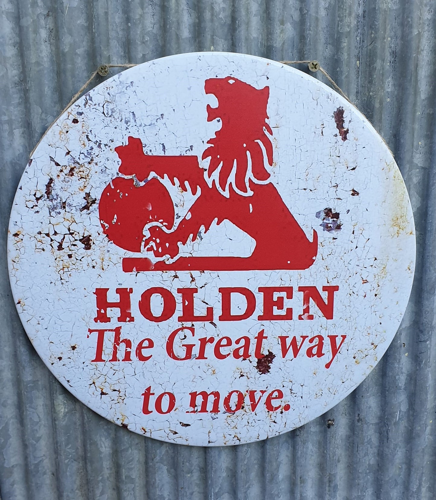 Holden Red Lion Tin Sign