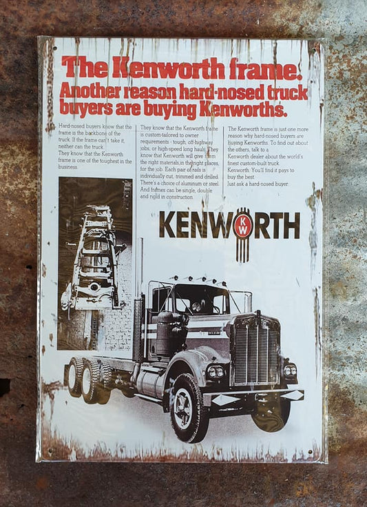 1972 Kenworth Tin Sign