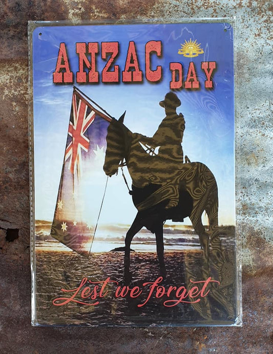 Anzac Day Tin Sign