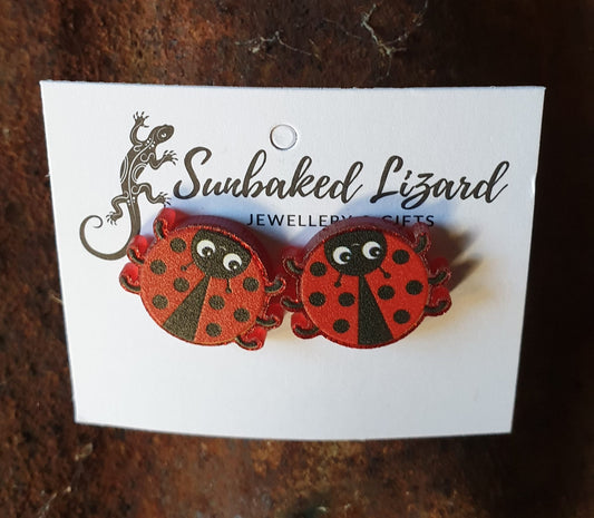 Medium Ladybug Earrings