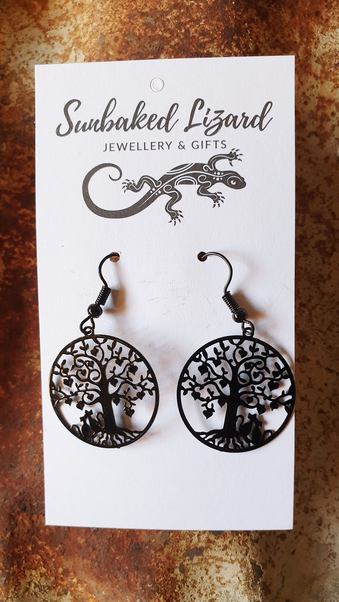 Medium Filigree Cat Lovers Tree Of Life Drops