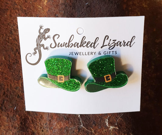 Medium Leprechaun Hat Studs