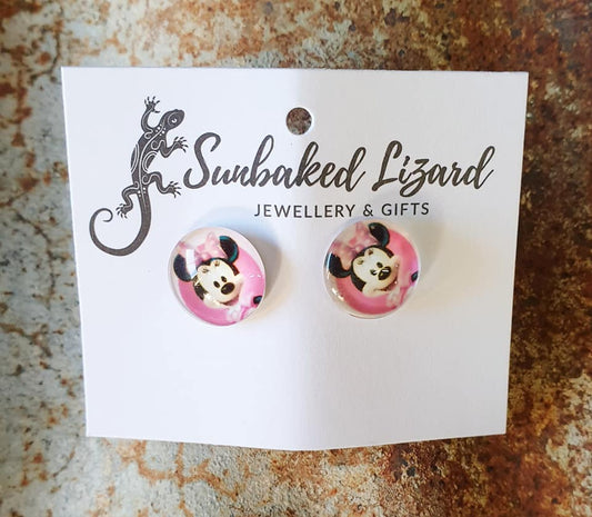 Medium Minnie Mouse Studs