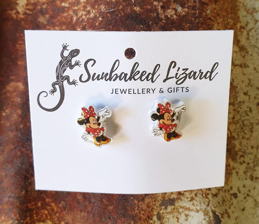 Small Minnie Mouse Studs