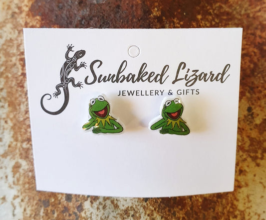 Small Kermit the Frog Studs