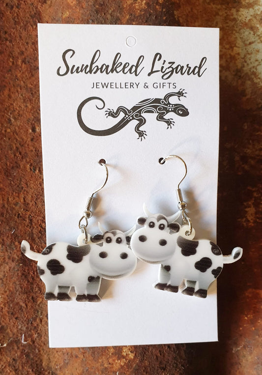 Medium Spotty Cow Dangles