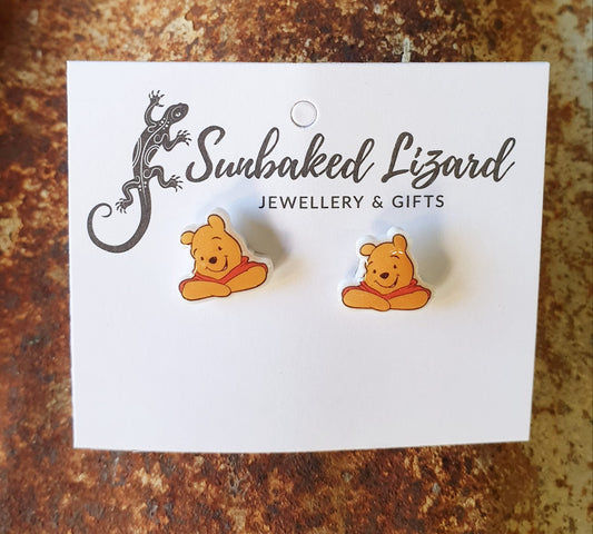 Small Winnie The Pooh Studs