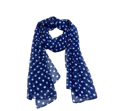 Blue Polkadots Scarf