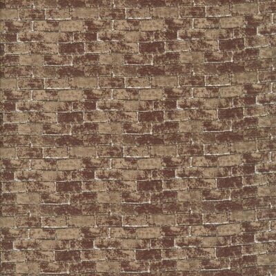 Natural Elements Brick Pattern Quilting Fabric