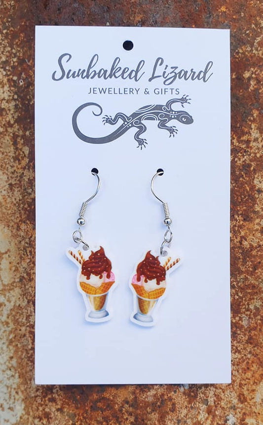 Icecream Sundae Drop Earrings