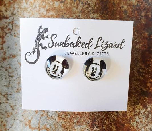 Medium Old School Mickey Mouse Studs