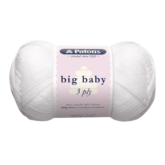 Patons Big Baby 3 Ply (5 Colours Available)