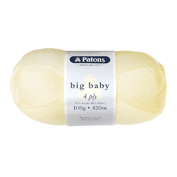 Patons Big Baby 4 ply (25 Colours Available)