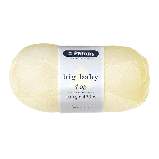 Patons Big Baby 4 ply (25 Colours Available)